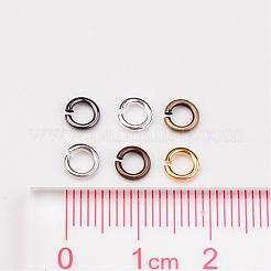 真鍮製オープン丸カン1箱  ラウンド  ミックスカラー  20ゲージ  5x0.8mm  内径：3.4mm  約135g/ボックス&nbsp;KK-JP0007-5mm