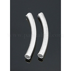 真鍮製チューブビーズ  プラチナ  30x3mm  穴：2.5mm&nbsp;KK-H659-N