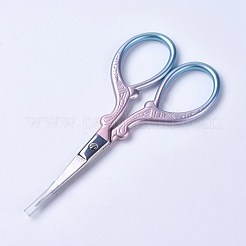 ステンレス製のはさみ  刺繍はさみ  はさみ  ピンク  9.4x4.75x0.5cm&nbsp;TOOL-WH0117-28A