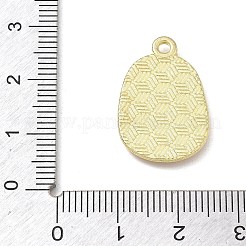 合金ペンダント  ジャガイモのチャーム  ゴールドカラー  きいろ  23x15.5x3mm  穴：1.8mm&nbsp;AL-CBAC700-02D