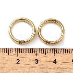 CCBプラスチックビーズフレーム  ゴールドカラー  15x3.5mm  穴：1.6mm&nbsp;CCB-H001-01C-G