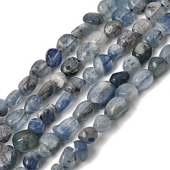 天然カイヤナイトシアナイトジセンビーズ連売り  ナゲット  タンブルストーン  6~7x5~7x4~6mm  穴：1mm  約60~62個/連  14.96''（38センチメートル）&nbsp;GG-CBADF20-B13