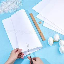 正方形スポンジ生地4枚  下着用胸パッドブラジャーカップパッド生  diyの縫製工芸品  ホワイト  400x400x3mm&nbsp;DIY-DR0007-78