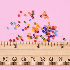 12/0 ガラスシードビーズ  つや消し色  丸い穴  ラウンド  ミックスカラー  2mm  穴：1mm  8色  23 G /カラー  184 G /ボックス&nbsp;SEED-JP0007-13