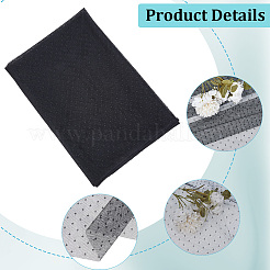 ポリエステルメッシュ生地  服装アクセサリー  水玉模様  ブラック  1000x1720x0.1mm&nbsp;DIY-WH20062-158E