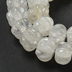 天然石クオーツクリスタルビーズ連売り  ロッククリスタルカボチャ  12x7.5~8mm  穴：1.4mm  約25個/連  7.48~7.87''（19~20センチメートル）&nbsp;G-G142-A18-01