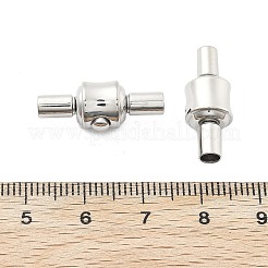 304ステンレススチール製ヨーロピアンクラスプ  ステンレス鋼色  コラム  21.5x8x9mm&nbsp;STAS-Z115-04P-08
