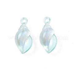 透明なアクリルパーツ  グリッターパウダー  巻き貝  ミックスカラー  28.5x12.5x11mm  穴：2.5mm  約370個/500g&nbsp;OACR-N008-080M