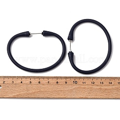 シリコンコードブレスレット  304ステンレススチールのネジ留め具付き  ミッドナイトブルー  6-7/8インチ（17.5cm）  4~6mm&nbsp;BJEW-F409-05