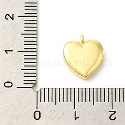 本物の 18k 金メッキ ラックメッキ 真鍮 マイクロパヴェ キュービックジルコニア ペンダント チャーム  鉛フリー＆カドミウムフリー  ハート  12x11x4mm  穴：1.6mm&nbsp;KK-S396-04B