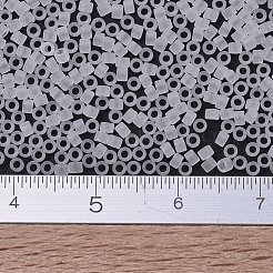 MIYUKIデリカビーズ  シリンダー  日本製シードビーズ  11/0  （db0741)マットクリスタル  1.3x1.6mm  穴：0.8mm  約2000個/10g&nbsp;X-SEED-J020-DB0741