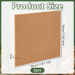 角型コルク断熱材  コースター用  壁飾り  パーティーとDIYのクラフト用品  ペルー  300x300x10mm&nbsp;DIY-WH0504-750A-02