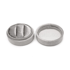 ベルベットのリングボックス  アクセサリー類のギフトボックス  コラム  グレー  4.3x5.6x4.3cm&nbsp;VBOX-WH0009-02E