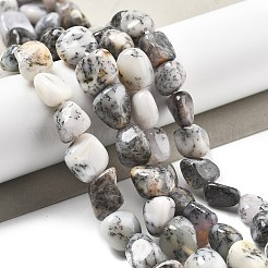 ナチュラルホワイトオパールビーズ連売り  ナゲット  8~15x5.5~12x4.5~10.5mm  穴：1~1.2mm  約40~42個/連  15.94''~16.34''（40.5~41.5センチメートル）&nbsp;G-C179-F02-01