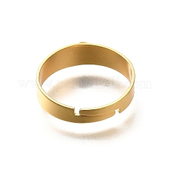 316サージカルステンレススチール製調節可能なリング部品  カン付き  18KGP本金メッキ  3.5~5.5mm  穴：2mm  内径：17mm&nbsp;STAS-F311-19G
