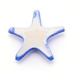オペーク樹脂カボション  ヒトデ  ブルー  43x45x14mm&nbsp;LS-DJEW-WH0011-12B