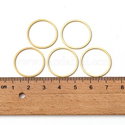 PVD真空メッキ304ステンレス鋼リンクリング  リング  ゴールドカラー  20x0.8mm&nbsp;LS-STAS-S079-12B