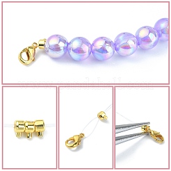 8 個 2 色真鍮つぶし玉  長持ちメッキ  ロンデル  ミックスカラー  4.5x3.5x3mm  穴：1mm  4個/カラー&nbsp;KK-YW0001-18