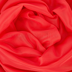 女性用シフォンレースガーゼスカーフ  レッド  2000x1000x0.2mm&nbsp;DIY-WH20007-768B