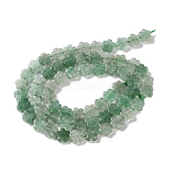 天然の緑のイチゴクォーツビーズ連売り  スモモの花  6~6.5x6x2.5mm  穴：0.7mm  約63個/連  14.76''（37.5センチメートル）&nbsp;G-B138-C05-01