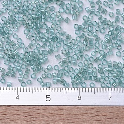 MIYUKIデリカビーズ  シリンダー  日本製シードビーズ  11/0  （db0112)透明な海の泡の光沢  1.3x1.6mm  穴：0.8mm  約2000PCS /ボトル  10 G /ボトル&nbsp;SEED-JP0008-DB0112