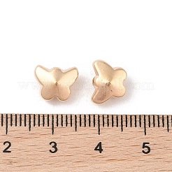 CCBプラスチックビーズ  蝶  ゴールドカラー  8x10x6mm  穴：1.5mm&nbsp;CCB-N006-35G