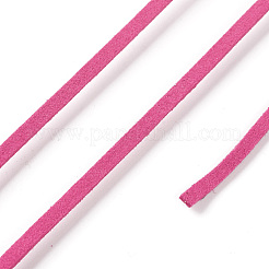 45m フェイクスエードコード  フェイクレース  ショッキングピンク  2~2.5x1.5~2mm  約50ヤード（45m）/ロール&nbsp;LW-M003-23
