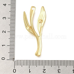 304ステンレススチールラインストーンペンダント  枝  クリスタル  36.5x16x3mm  穴：1.6mm&nbsp;STAS-U027-11G-02