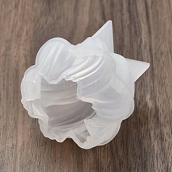 DIYツイストティアドロップキャンドルシリコンモールド  キャンドル作り用  ホワイト  5.4x5.9x6.15cm&nbsp;DIY-G113-06A