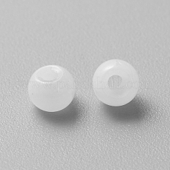 手作りランプワークビーズ  ロンデル  ゴーストホワイト  4x2.5mm  穴：1mm  150個/袋&nbsp;LAMP-TAC0001-05Q