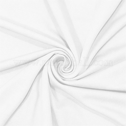 ポリエステル＆スパンデックスのウェディングアーチカバークロス1枚  結婚式の背景カバー布  ホワイト  2000x1000mm&nbsp;DIY-CN0004-09B-03