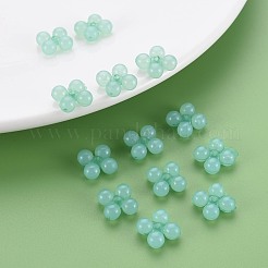 透明なアクリルビーズ  染め  [10]の形  ミディアムアクアマリン  13x13x5mm  穴：1.5mm  約1510個/500g&nbsp;MACR-S373-02E-02