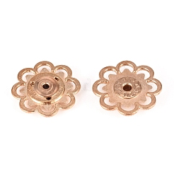 合金スナップボタン  ミシンアクセサリー  花  ライトゴールド  20.5x4mm  穴：3mm&nbsp;SNAP-WH0001-01B