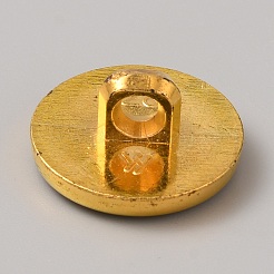 プラスチックシャンクボタン  エナメル  服装アクセサリー  フラットラウンド  ブラック  17.5x9mm  穴：3mm&nbsp;FIND-WH0423-46B-01