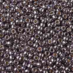 TOHOラウンドシードビーズ  日本製シードビーズ  （pf568)パーマフィニッシュライトアメジストメタリック  8/0  3mm  穴：1mm  約1111個/50g&nbsp;SEED-XTR08-PF0568