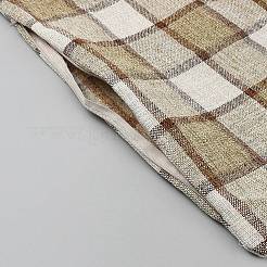 スクエアリネン枕カバー  四角いクッションカバー  ソファベッドデコレーション用  キャメル  450x450x3mm&nbsp;AJEW-WH20080-68A