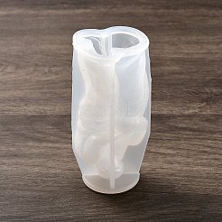 人間 DIY シリコン型  UVレジン用  エポキシ樹脂工芸品作り  ホワイト  49x49x108mm&nbsp;SIL-A010-01A