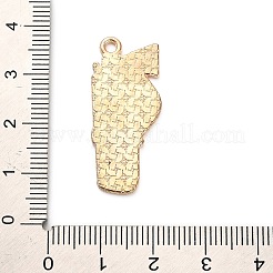 西部のカウボーイをテーマにした合金エナメルペンダント  ゴールドカラー  銃  32x13.5x1mm  穴：1mm&nbsp;FIND-V001-04G-01