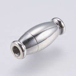変色しにくい304ステンレススチール製のマグネット留め具と接着端  花瓶  ステンレス鋼色  13x5mm  穴：2mm&nbsp;STAS-F139-080P