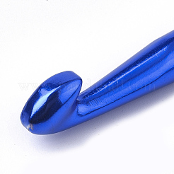 アルミかぎ針編みのフック  ブルー  150x11x9mm  ピン：9mm&nbsp;TOOL-T006-36