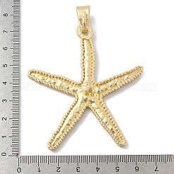 合金ビッグサイズペンダントトップ  マットゴールドカラー  ヒトデ  69x61.5x3mm  穴：12x5mm&nbsp;FIND-G094-04A-MG