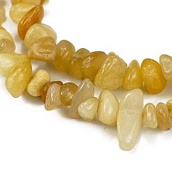 天然トパーズヒスイチップビーズ連売り  5~8x5~8mm  穴：1mm  約31.5インチ&nbsp;G-M205-16A
