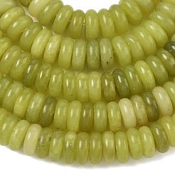 天然台湾ヒスイのビーズ連売り  ディスク  8x3mm  穴：1.4mm  約125個/連  15.28''（38.8センチメートル）&nbsp;G-G329-A07-3x8mm