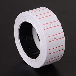 紙ラベル貼り付け機  ホワイト  12x21mm  10PCS /ロール&nbsp;TOOL-N003-06