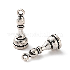 合金のチベット風チャーム  チェスのチャーム  アンティークシルバー  司教  22.5x8mm  穴：1.7mm&nbsp;FIND-E061-01AS-A