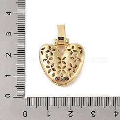 真鍮製マイクロパヴェキュービックジルコニアペンダント  18KGP本金メッキ  V字  22x20.5x6mm  穴：5x3mm&nbsp;ZIRC-P121-01G-V