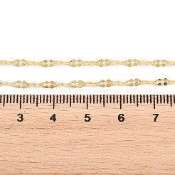 女性のための真鍮の楕円形のリンク チェーン ネックレス  カドミウムフリー＆鉛フリー  18KGP本金メッキ  17.52インチ（44.5cm）&nbsp;NJEW-P265-23G