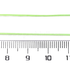 50ヤードの平らな弾性クリスタルストリング  弾性ビーズ糸  ストレッチブレスレット作り用  芝生の緑  0.8mm&nbsp;EW-WH0019-01E