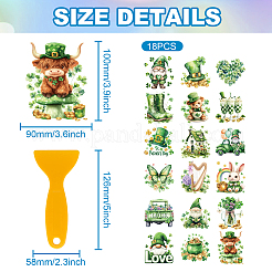 プラスチックシルエット紙18枚  照明装飾用  ペーパーカットライトボックス  gnome  100x90mm&nbsp;DIY-WH0610-019