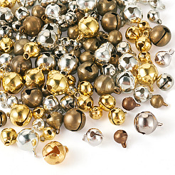120本12スタイルアロイペンダント  鐘  ミックスカラー  8~12x5.8~9.5mm  穴：1.4~1.8mm  10個/カラー&nbsp;FIND-TA0004-75